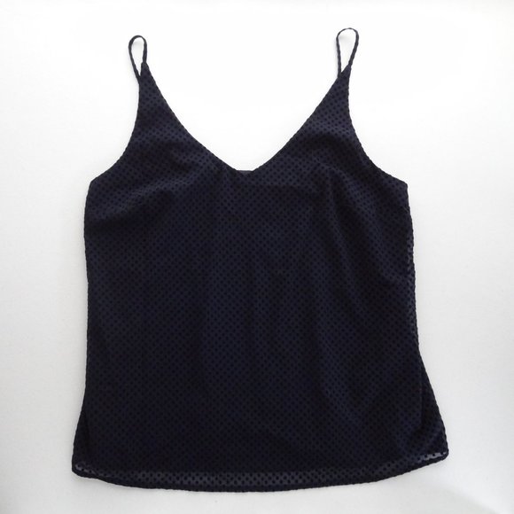 Banana Republic Tops - Banana Republic M Camisole Tank Swiss Dot Navy